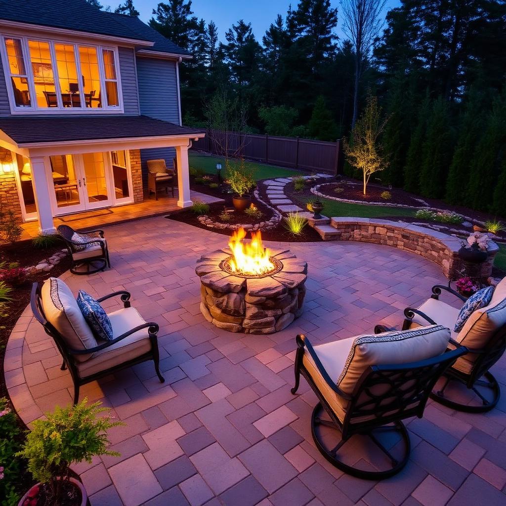 Paver Patio & Fire Pit